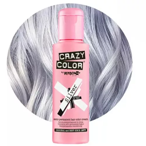 Crazy Color hajszínező 100ml No.027 - Silver
