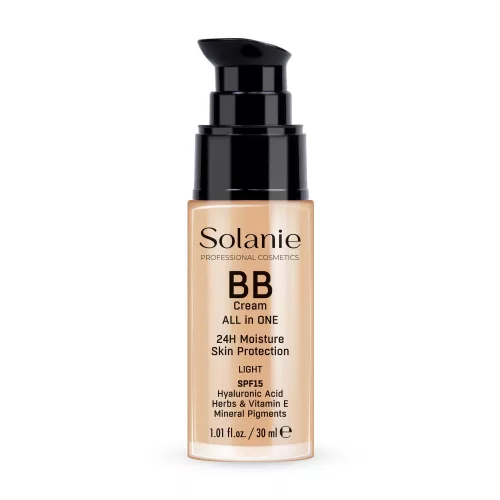 Solanie BB krém hialuronsavval és fényvédővel SPF15 - világos 30ml