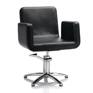 Hair Capital fekete fodrász szék - csillag talppal