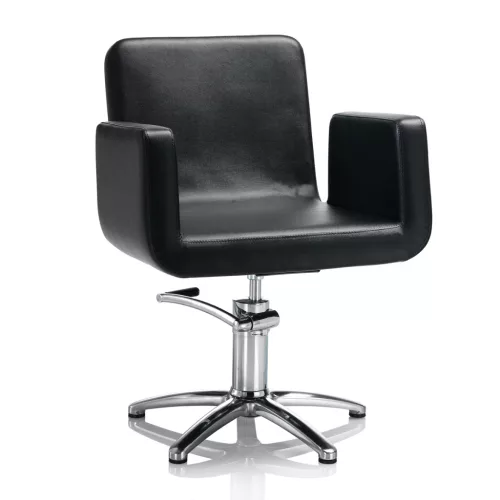 Hair Capital fekete fodrász szék - csillag talppal