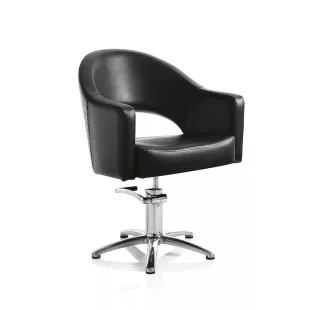 Hair Paris fekete fodrász szék - csillag talppal