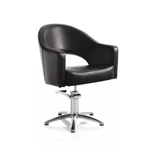 Hair Paris fekete fodrász szék - csillag talppal