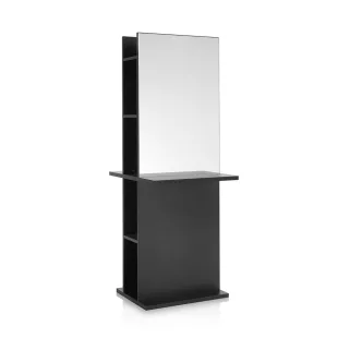 Totem kétoldalas tükör polccal fekete