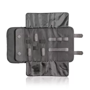 Fekete bőr hatású Barber eszköz tároló táska