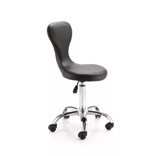 Classic háttámlás forgózsámoly fekete